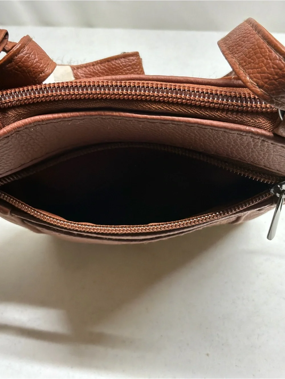 Maze Brown Genuine Leather Crossbody Bag 7